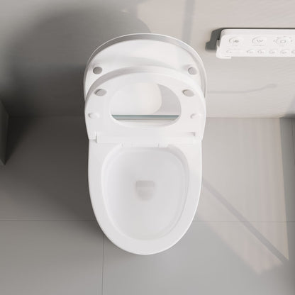 Hynova AX9 Smart Bidet Toilet with Powerful Flush, Built-in Tank, Foam Shield, 1.28 GPF
