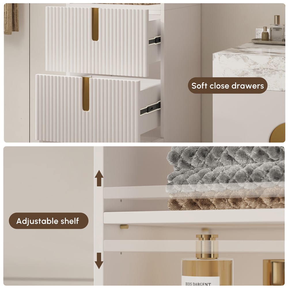Artis 36" Single Bathroom Vanity & 59" Bathroom Storage Cabinet Set