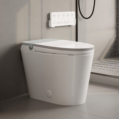 Hynova AX9 Smart Bidet Toilet with Powerful Flush, Built-in Tank, Foam Shield, 1.28 GPF