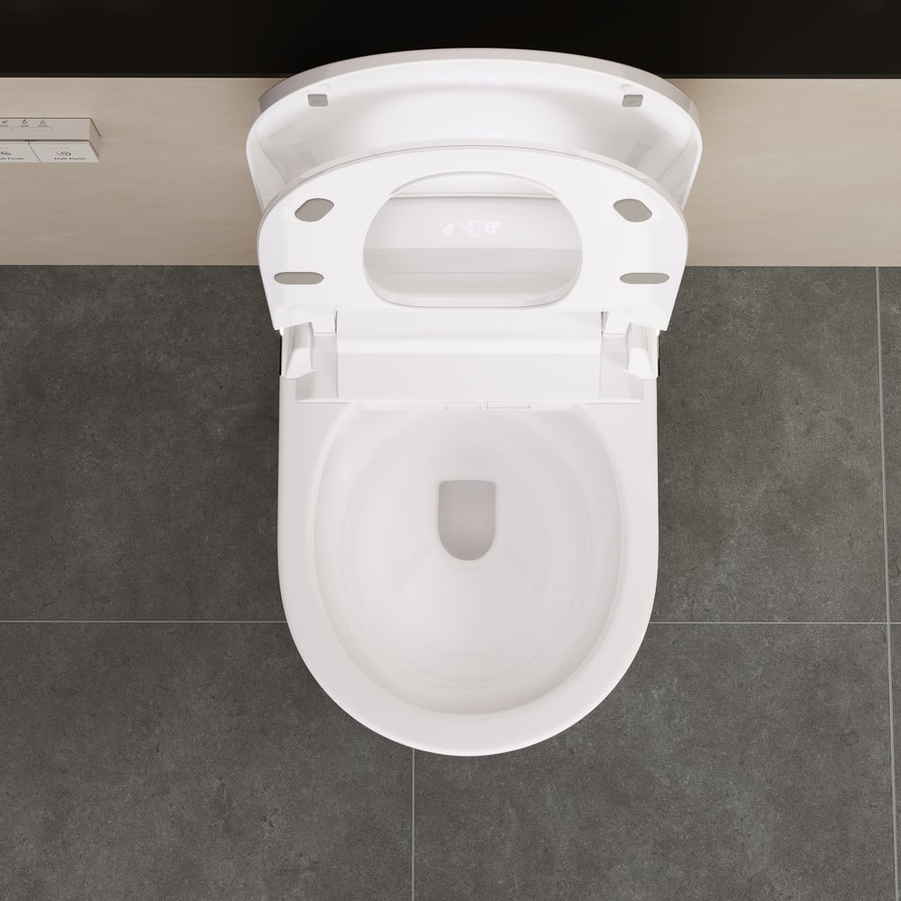 Fitro H3 Wall-Mounted Smart Bidet Toilet with Built-In Tank, Foam Shield, cUPC & ETL