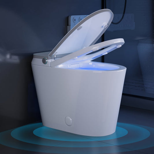 Hynova AX9 Smart Bidet Toilet with Powerful Flush, Built-in Tank, Foam Shield, 1.28 GPF