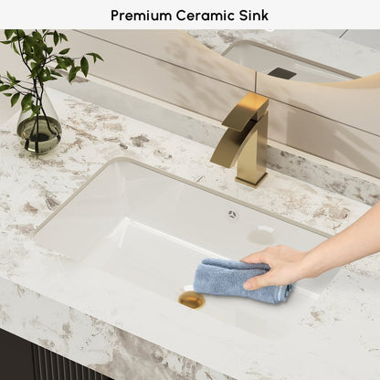 36" Artis Freestanding Bathroom Vanity Single Sink Vanity Cabinet Sintered Stone Top