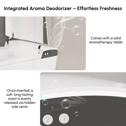 Nexin C4 Smart Bidet Toilet with Built-in Tank, Foam Shield, ADA Height, 1.28 GPF