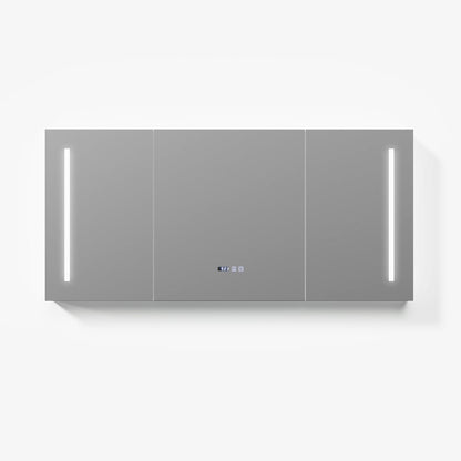 59" Floating Bathroom Vanity & LED Medicine Cabinet Set