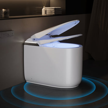 Fitro H3 Compact Smart Bidet Toilet with Tank, Dual Flush, cUPC & ETL, 0.8/ 1.28 GPF