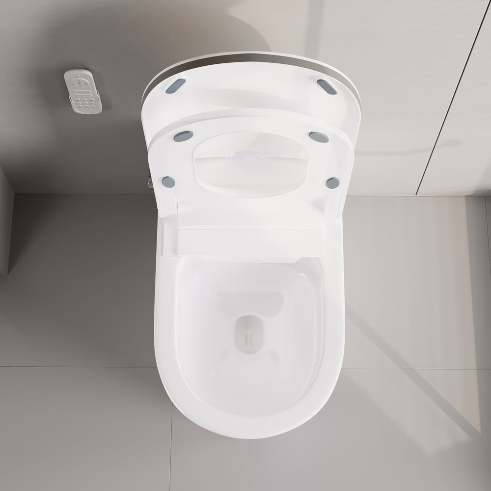 Nexin C4 Smart Bidet Toilet with Built-in Tank, Foam Shield, ADA Height, 1.28 GPF