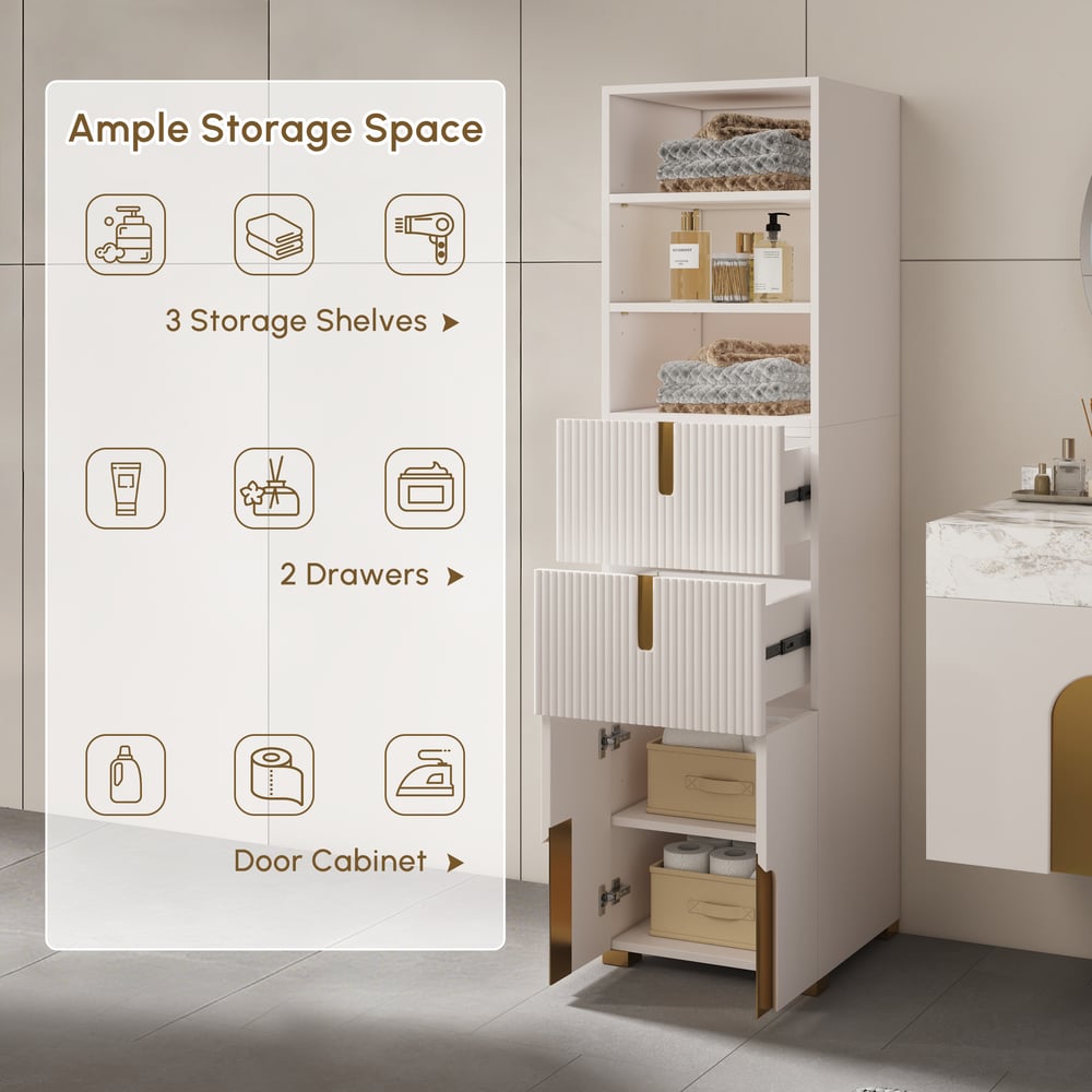 Artis 36" Single Bathroom Vanity & 59" Bathroom Storage Cabinet Set